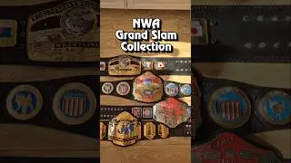 NWA Belt Collection #shorts #collection #wwe WWE WCW AEW Replica Belt Review