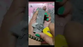 💫Black🖤 Slate Bar Dry Satisfying Scraping Video💥 #art #scraper #satisfying #asmrvideos