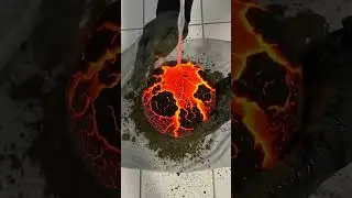 Cleaning a Sphere of Glowing Molten Rock