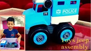 Assembling Police Jeep | Toy Car assembly for kids | How to assemble police jeep#Car assembly