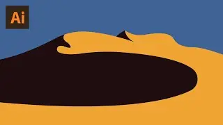 How To Draw a Vector Landscape Illustration - Adobe Illustrator Tutorial