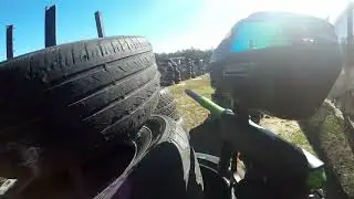 Mini GS and Proto Rize Maxxed Woodsball Paintball-Playing Back Corners