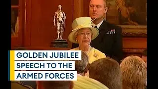 The Queen speaks of 'debt of gratitude' to Armed Forces in 2002 speech