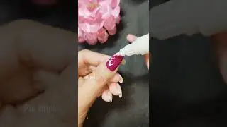 🧷🌼Easy Nail Art with Safety Pin At Home 🏡💅#nailart #piubhol #shorts