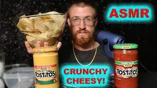 ASMR CHIPS CHEESE & SALSA MUKBANG CRUNCHY EATING SOUNDS
