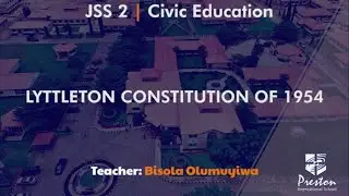 Lyttleton Constitution of 1954 - JSS2 Civic