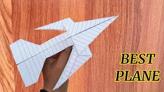 How to Make Best Paper Airplane That Flies Far |World  distance Flying Paper aeroplane #931