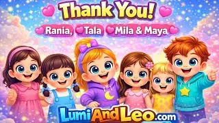 💖✨ Thank you Rania, Tala, Mila & Maya for visiting Lumi & Leo&rsquo;s family! ✨💖