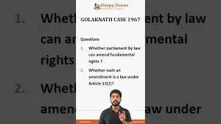 The GOLAKNATH CASE 1967 -