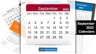 September 2022 Calendar | 123FreeVectors
