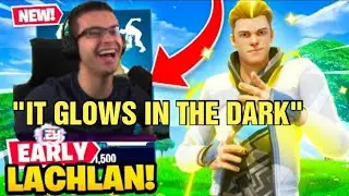 NICKEH30 FIRST REACTION TO *EARLY* ACCESS LACHLAN SKIN! - FORTNITE SEASON 4