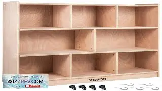 VEVOR Cubby Mobile Tray Storage Cabinet 8 Compartment Cubby Storage Shelf Cubby Storage