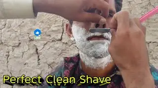 Ultimate Old Style Clean Shave ASMR ✂️ | Deep Razor Sounds & Classic Mustache Trim | 