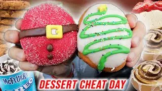 DESSERT CHEAT DAY| DONUTS, CHEESECAKE, FONDUE AND MORE! (11,000 CALORIES)
