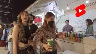 [Shorts] The One Ratchada night market on the first open day / Bangkok