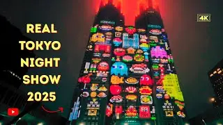 Tokyo Night & Light Show - Stunning Projection Mapping in Shinjuku I Tokyo illumination 2025 I