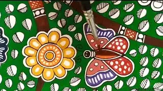 Gautam Buddha Mithila Painting Part 4 | Bharni | #mithila #folkart #india #traditionalart