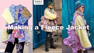 SUSTAINABLE FASHION DESIGNER | STUDIO VLOG ✨ Handmade Jacket & Oversized Collars | January 23
