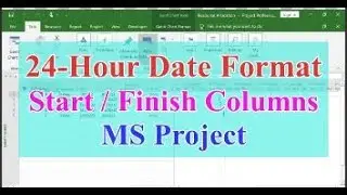 24 Hour Date Format - MS Project