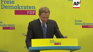 Free Democrats leader defends torpedoing coalition talks