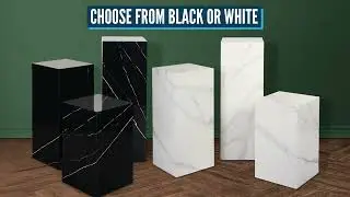 Marble Plinth Stands #display #plinth #marbleplinth #retail #boutique @TheSlimlineWarehouse