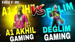 A1 AKHIL FF VS DEGLIM GAMING || 2 FINGER VS 3 FINGER HAND CAM GAMEPLAY || SMOOTH444 VS WITHE444