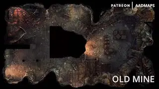 Fantasy Battlemaps - Mad Mage Dungeon: OLD MINE Animated Battle Maps Preview