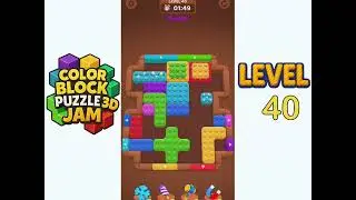Color Block Puzzle 3D Jam Level 40 Walkthrough Solution