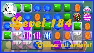 Candy Crush Saga Level 184 Tips NO BOOSTERS