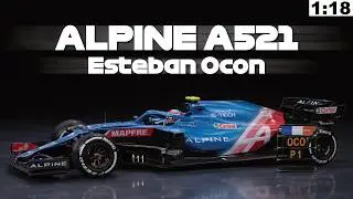 Alpine A521 Renault Hungarian GP 2021 Esteban Ocon F1 Modelcar | Spark 1/18
