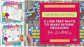 5 Low-Prep Review Activities for Elementary Classrooms