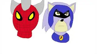 Silver & Blaze (Hedgehogs) (Spider Man & Raven Requested) Art by J.A. Ealy (AAP)
