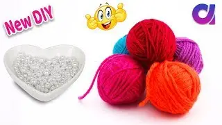 New Amazing waste  wool yarn Reuse Idea | best out of waste | Artkala 404