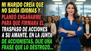 Mi Marido, Pensando Que No Sabía Idiomas😏, Planeó Ceder Mis Acciones A Su Amante😤  Pero Yo   ⁉