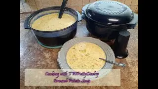 Broccoli Potato Soup in the Tupperware Stack Cooker