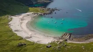 Boat trip to Vetvika &ndash; remote white-sand beach on Bremangerlandet, Norway - 2024