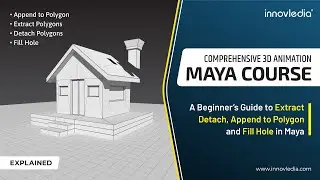 Maya Course &bull; How to use Extract, Detach, Append to Polygon, and Fill Hole in Maya &bull; Maya Tutorial