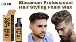 Blaca man foam wax ss Review || man foam wax | hair foam wax