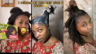 After 5 years of growing a healthy Natural Hair I decided to relax it / why I relaxed my hair 