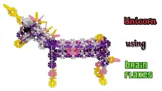 How to build a Unicorn using Brainflakes | Kids playing with toys at home