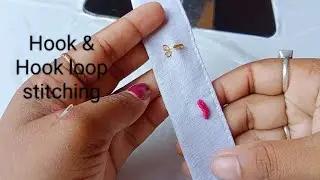 Hook attach / Hook loop stitching #youtubevideo #shortvideo #viralvideo #hookloop #hook #blouse 