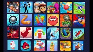 Subway Princess Runner, Slither.io, Red Ball 4, Plants vs. Zombies, Hole.io, SonicDash, Stack Ball