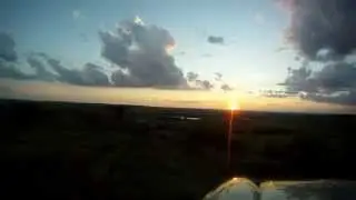 Clouds at sunset timelapse