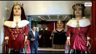 Los gigantones de Burgos se van de viaje a Madrid