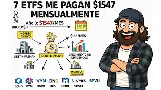 De $0 a $1,500 al MES con DIVIDENDOS 📊🔥 Usando solo ETF💸💰🤑