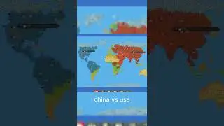 china vs usa worldbox timelapse #timelapse #history #map #geography #worldbox