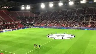 Entrée des joueurs et hymne Ligue des Champions - Stade Rennais-Krasnodar #UEL #SRFCKRA