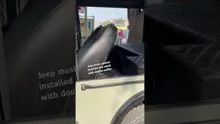 Jeep music system installed
