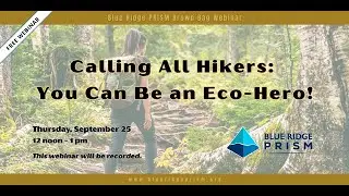 Blue Ridge PRISM Brown Bag Webinar:  