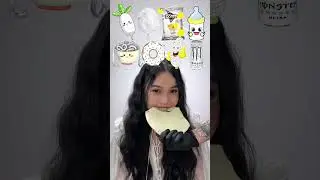 Random White Food ASMR Mukbang ☃️ #shorts #mukbang #asmr #viral #eating